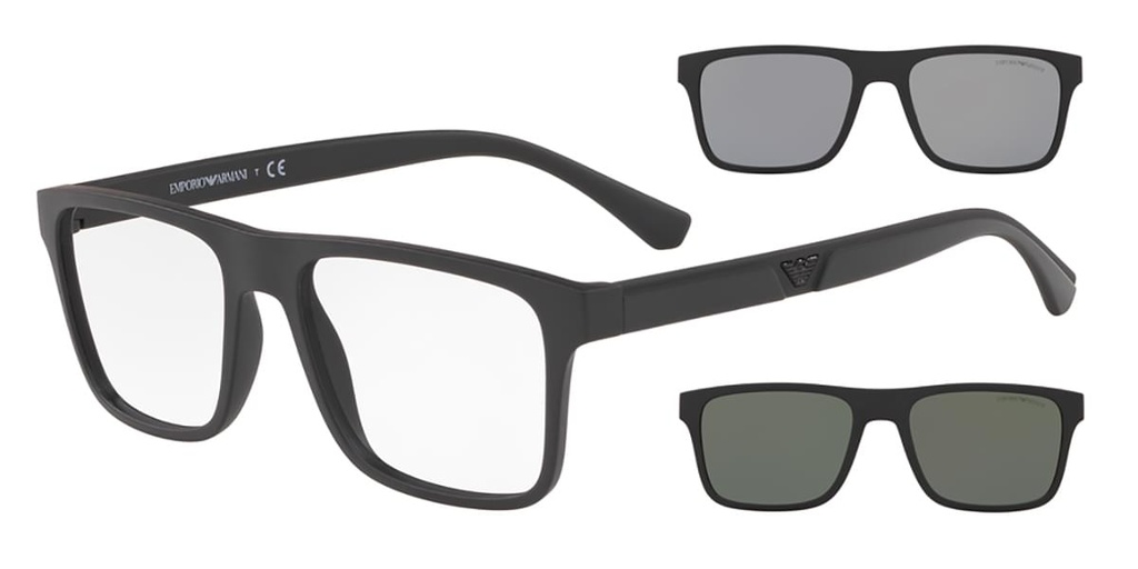 Armação Clip-on Emporio Armani EA 4115 5042/1W 54-18 145