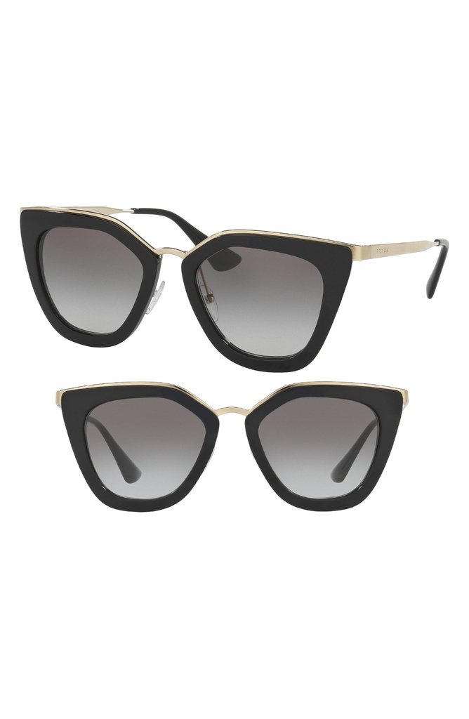 [0PR53SS1AB0A752] Óculos de sol Prada SPR 53S 52-21 1AB-OA7 140 2N